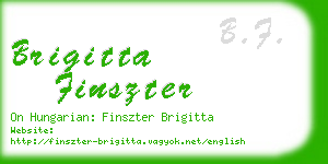 brigitta finszter business card